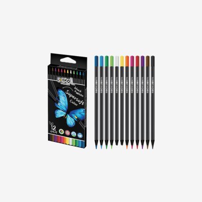 Drvene bojice Super soft black wood 1/12