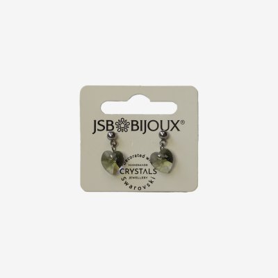 Minđuše sa Swarovski kristalima - Srce kristal