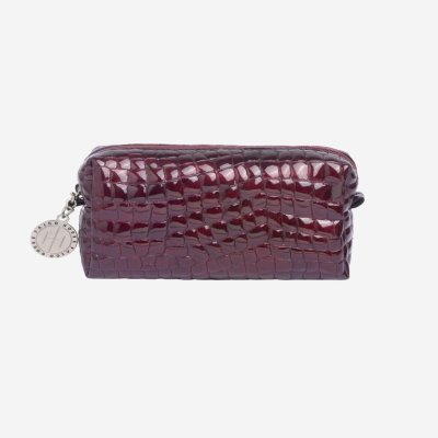 Ženski neseser - Bordo kroko lak