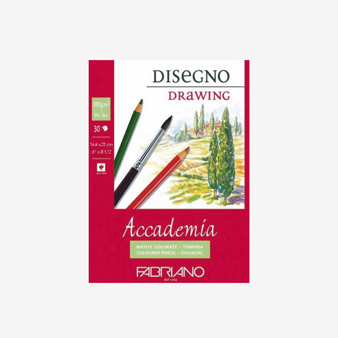 Blok za crtanje Accademia A5, 200g, 30 lista