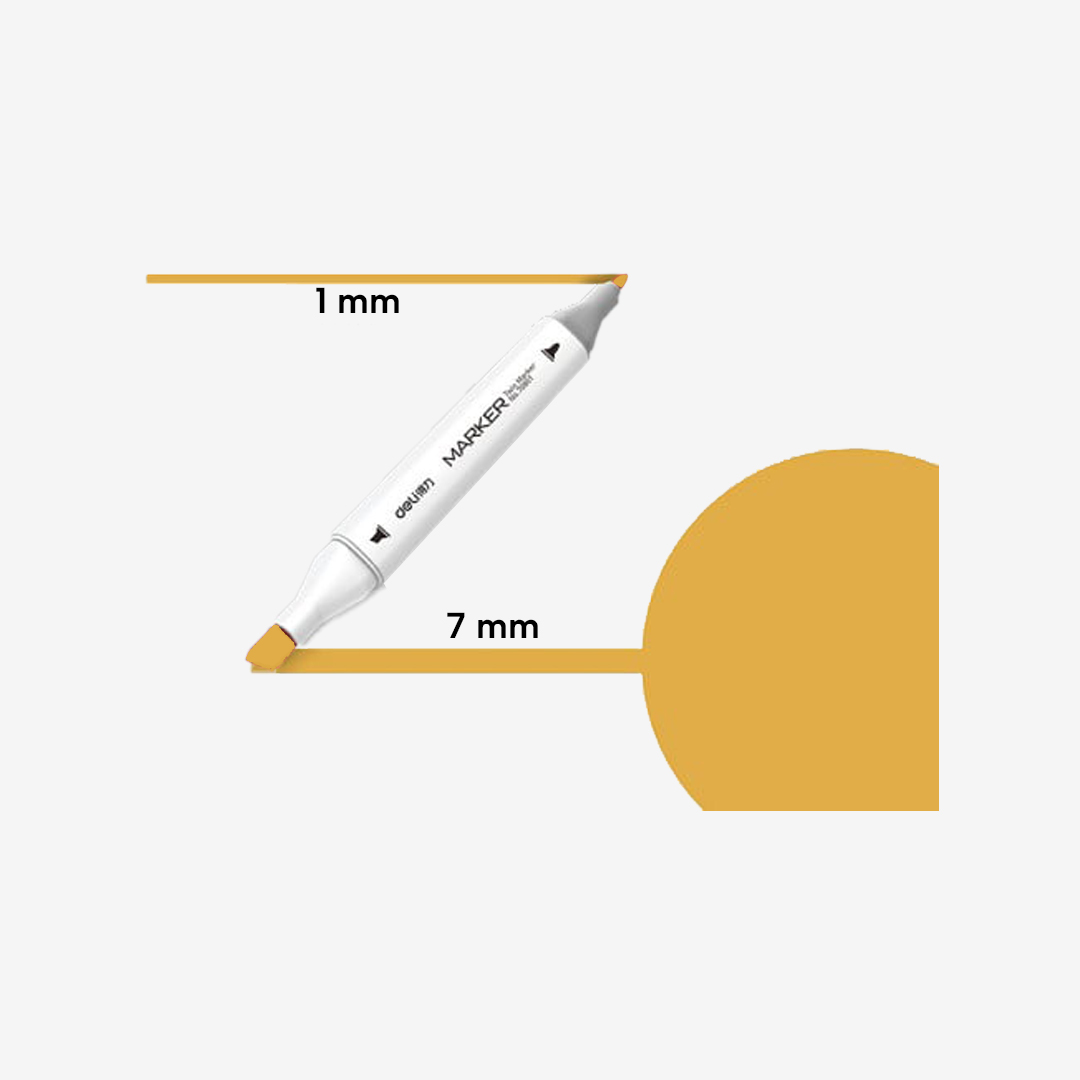 Marker skech art dvostrani 33 Dinja Žuta