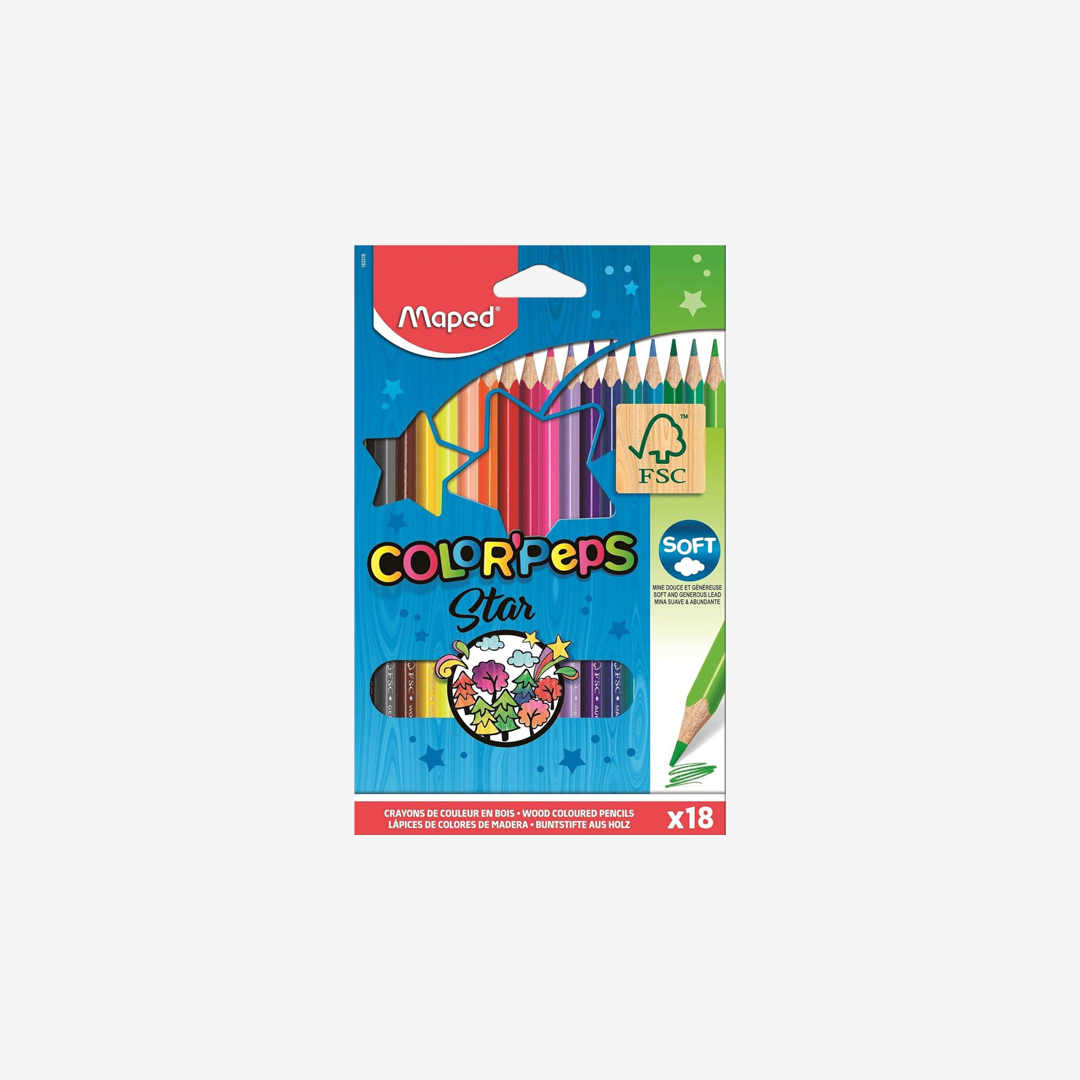 Maped drvene bojice Color peps 1/18