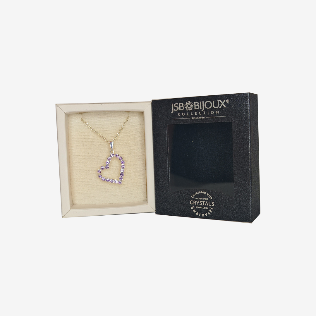 Ogrlica sa Swarovski kristalom - Srce mini kristali